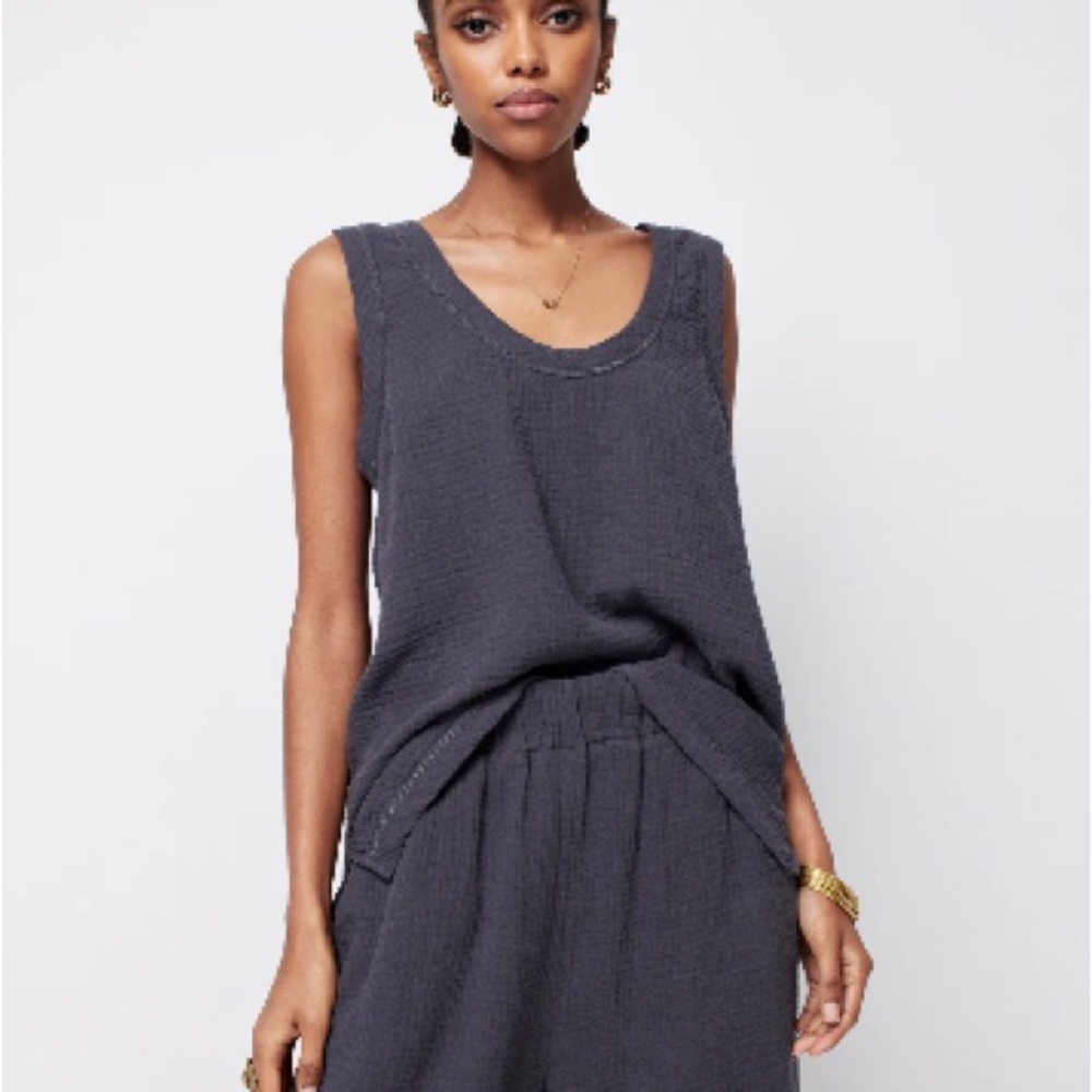 Faherty Dream Cotton Gauze Tank Top
